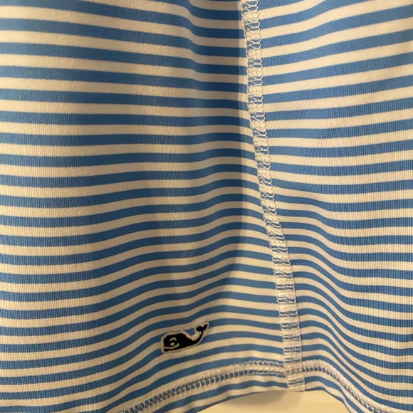 Vineyard Vines blue and white striped athletic skort - Picture 2 of 3